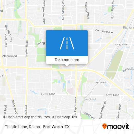 Thistle Lane map
