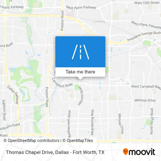 Thomas Chapel Drive map