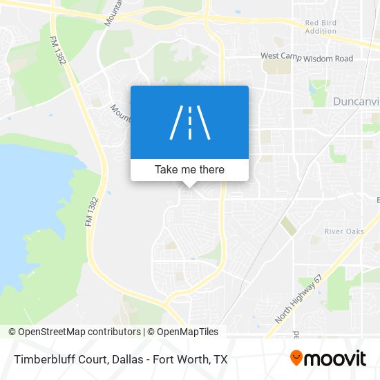 Timberbluff Court map