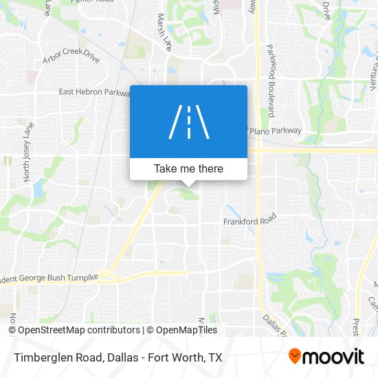 Timberglen Road map