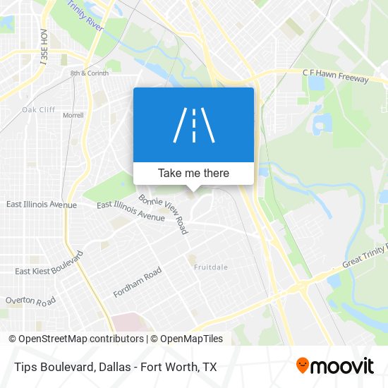 Tips Boulevard map