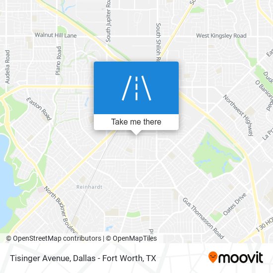 Tisinger Avenue map
