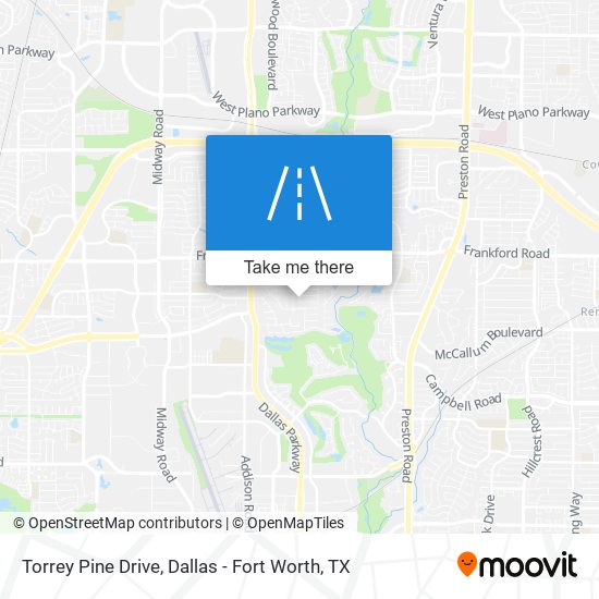Torrey Pine Drive map