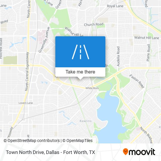 Town North Drive map