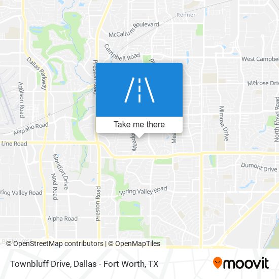 Townbluff Drive map