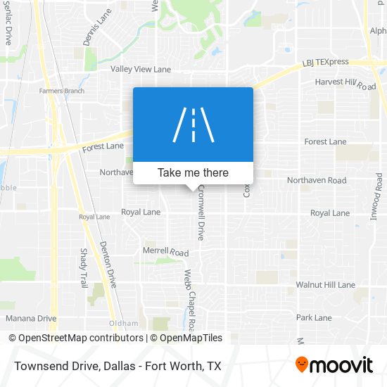 Townsend Drive map
