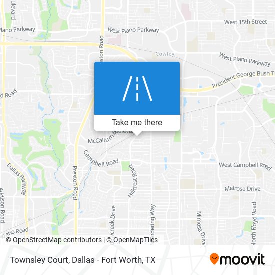 Townsley Court map