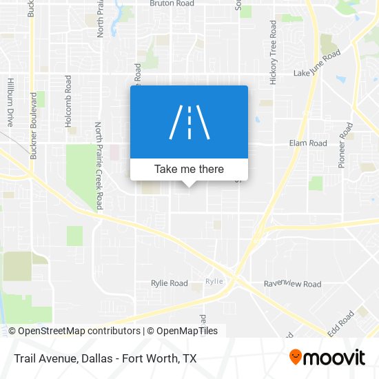 Trail Avenue map