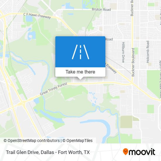 Trail Glen Drive map