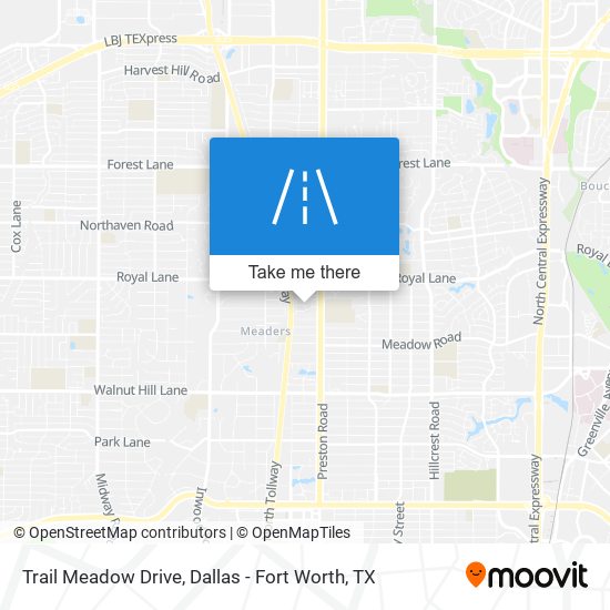 Trail Meadow Drive map