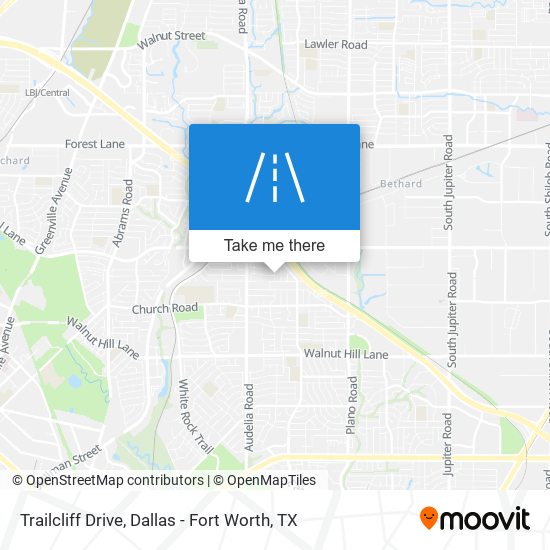 Trailcliff Drive map