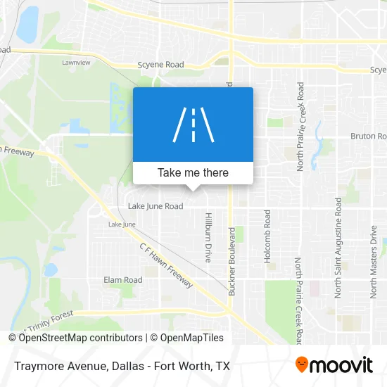 Traymore Avenue map