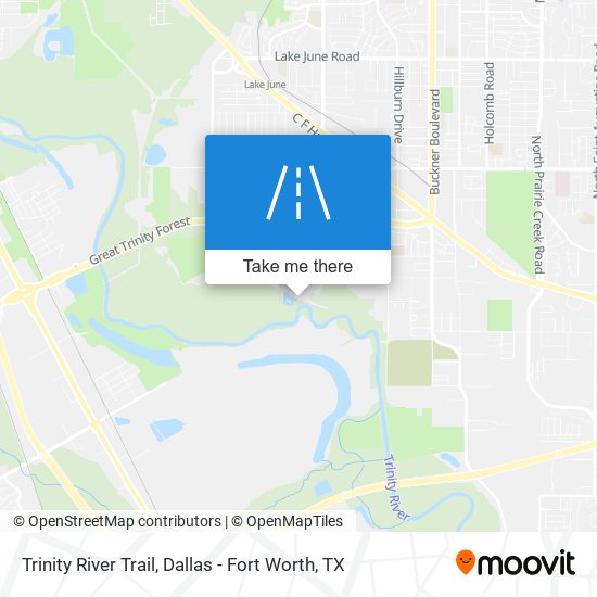 Trinity River Trail map