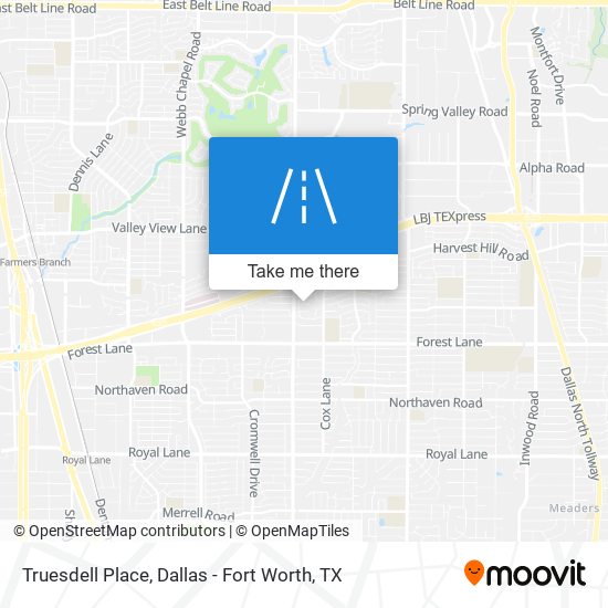 Truesdell Place map