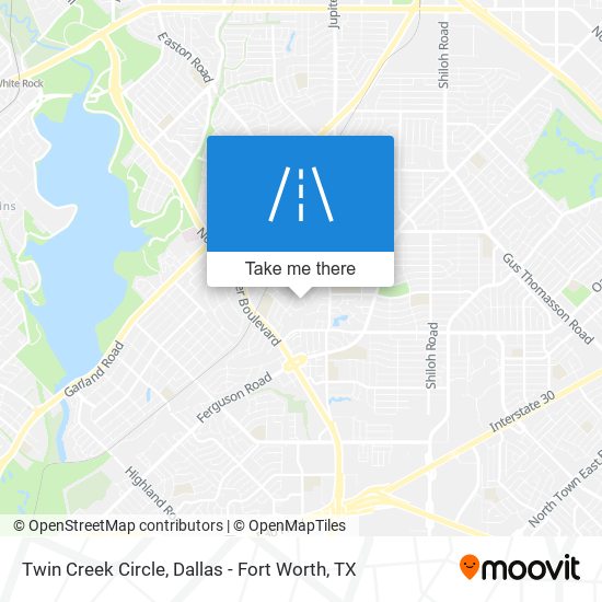 Twin Creek Circle map