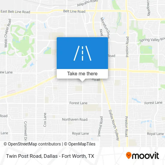 Twin Post Road map