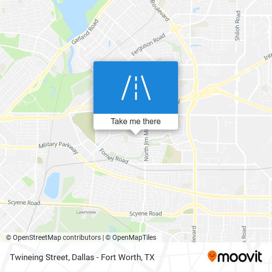 Twineing Street map