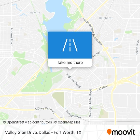 Valley Glen Drive map