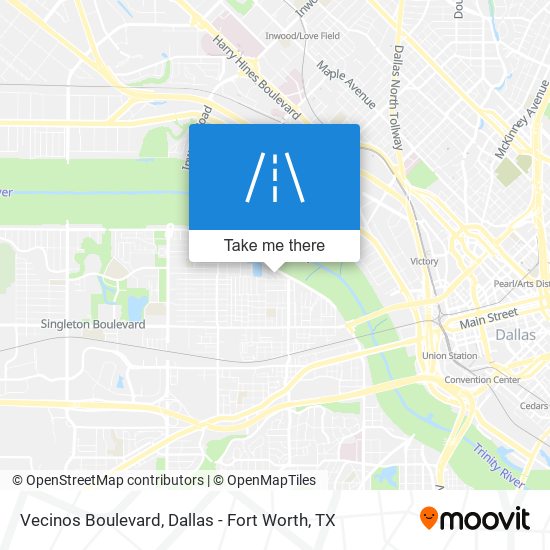 Vecinos Boulevard map