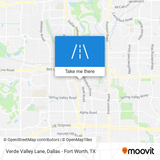 Verde Valley Lane map