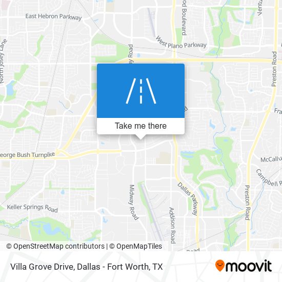 Villa Grove Drive map