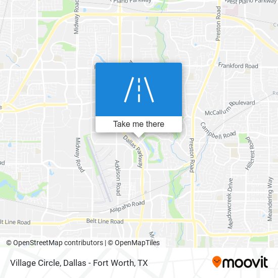 Village Circle map