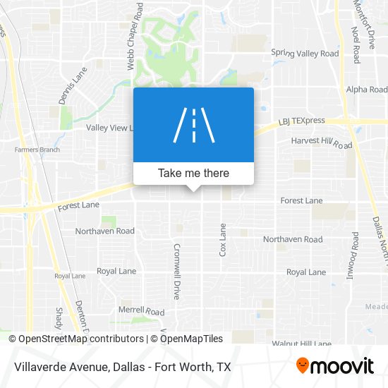 Villaverde Avenue map