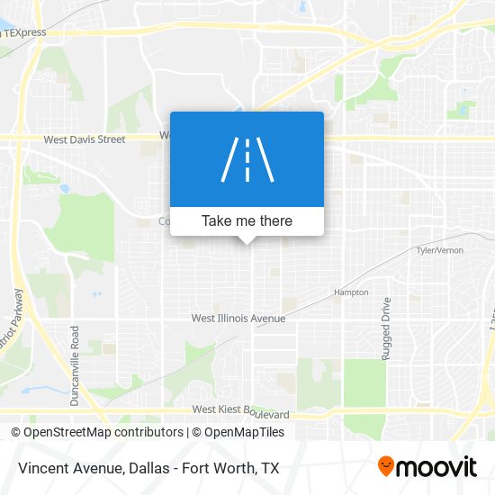 Vincent Avenue map