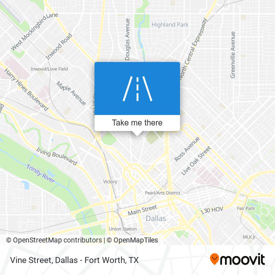 Vine Street map