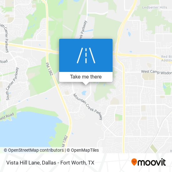 Vista Hill Lane map