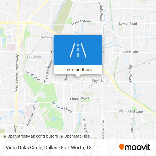 Vista Oaks Circle map