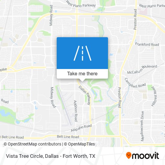 Vista Tree Circle map