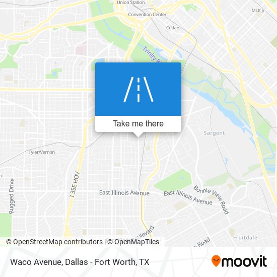 Waco Avenue map