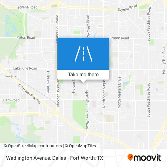 Wadlington Avenue map