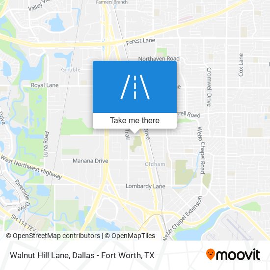Walnut Hill Lane map