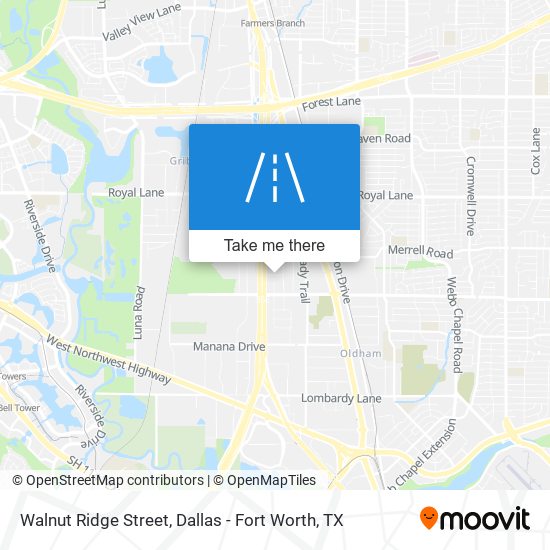 Mapa de Walnut Ridge Street
