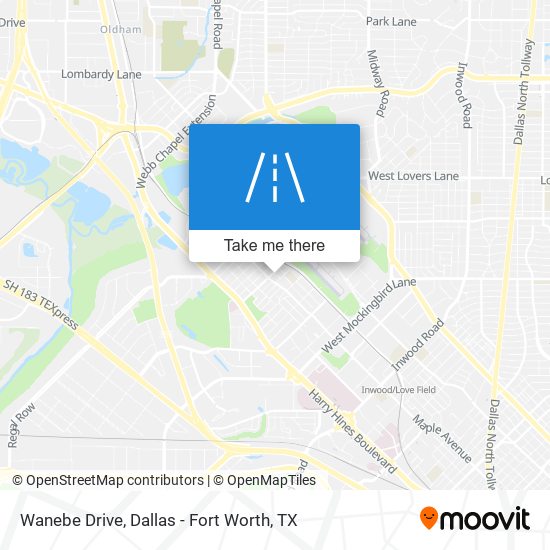 Wanebe Drive map
