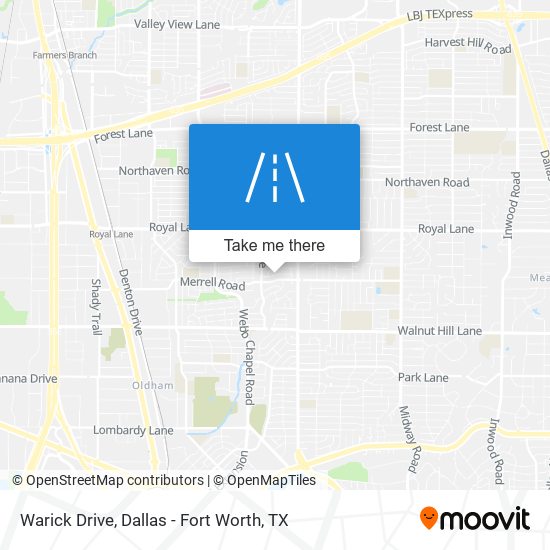 Mapa de Warick Drive