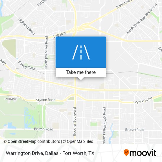Warrington Drive map