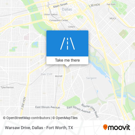 Warsaw Drive map