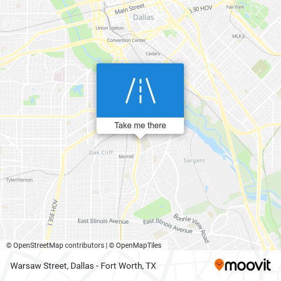 Mapa de Warsaw Street