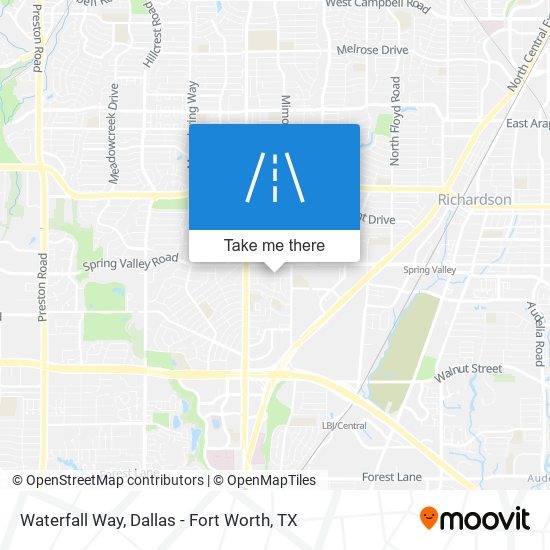Waterfall Way map