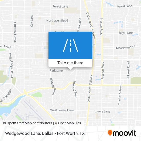 Mapa de Wedgewood Lane