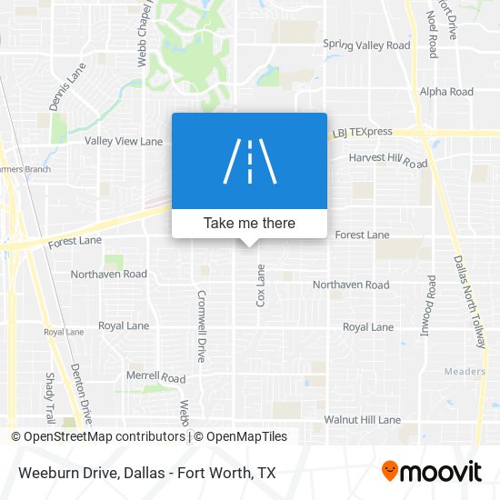 Weeburn Drive map