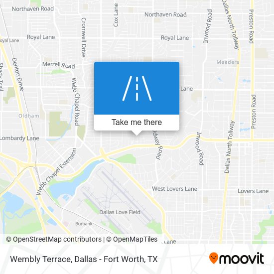 Wembly Terrace map
