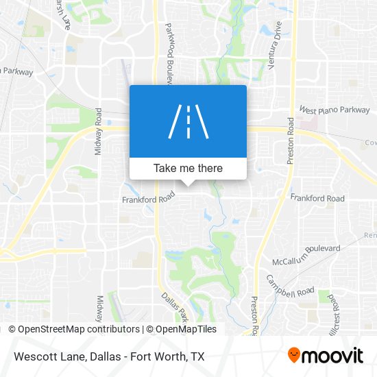 Wescott Lane map