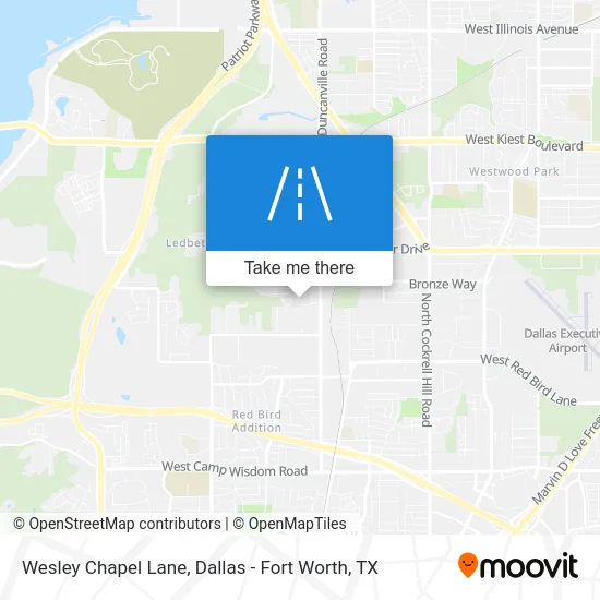 Wesley Chapel Lane map