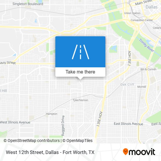 West 12th Street map