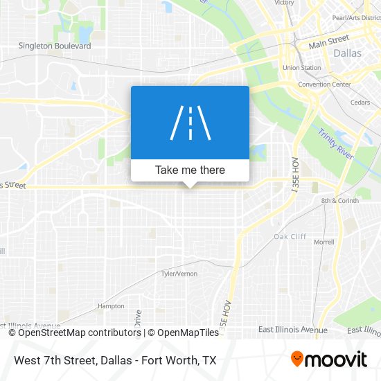 West 7th Street map