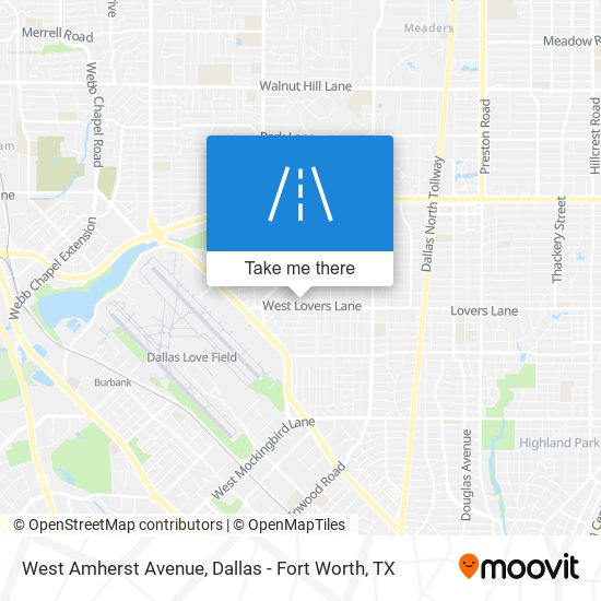 West Amherst Avenue map
